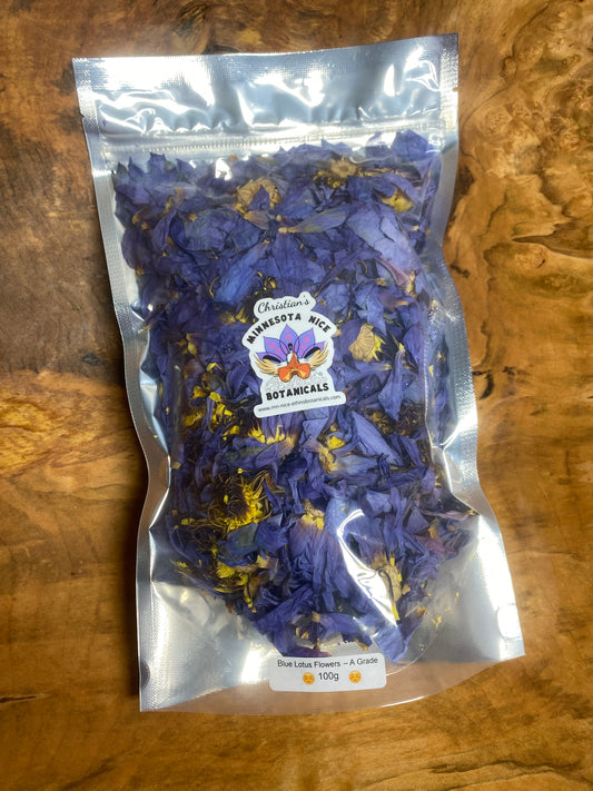 Blue Lotus Flowers (Dried - Top Grade)