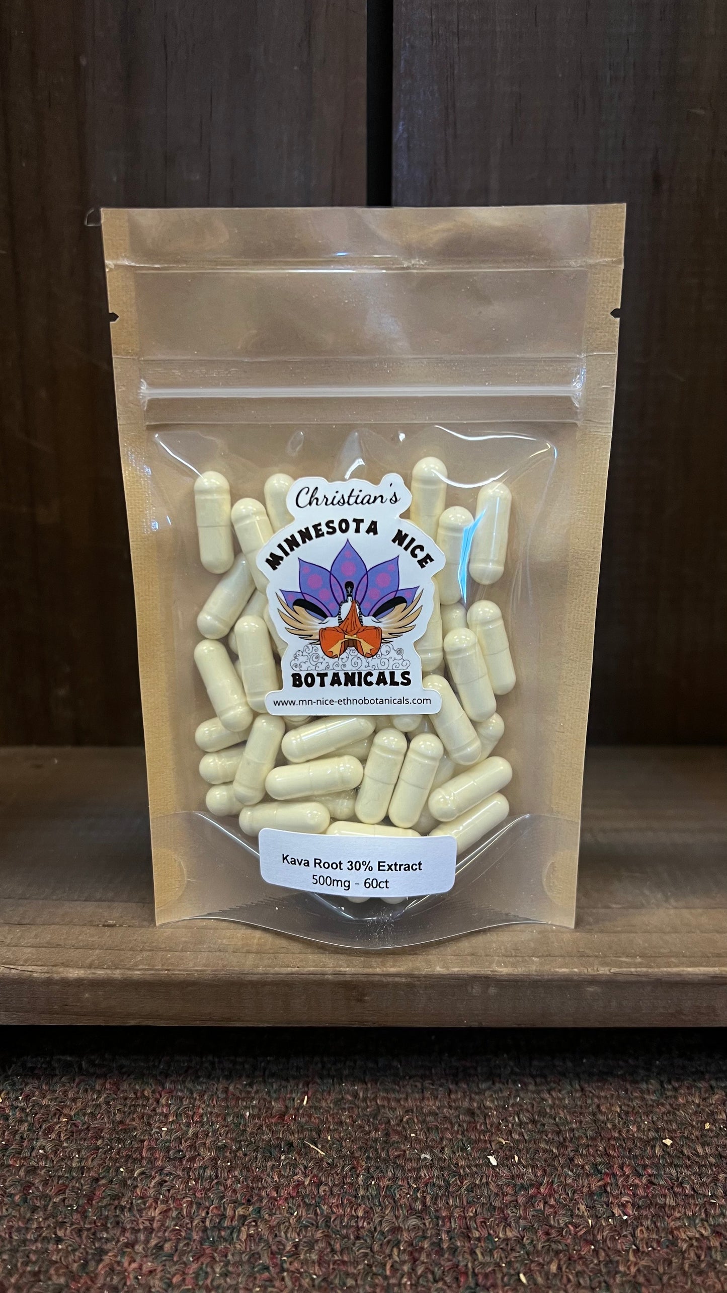 Kava Root Extract Capsules 500mg